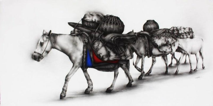 Horses Drawing by Yuvraj Patil | ArtZolo.com