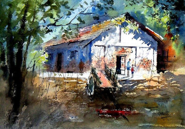 House At Pali Painting by Sanjay Dhawale | ArtZolo.com