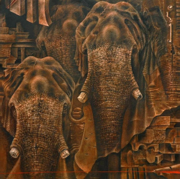 How Many More Painting by Vikram Nayak | ArtZolo.com