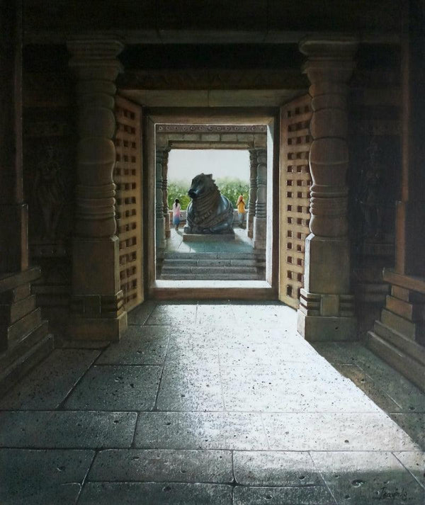 Hoysaleswara Temple Painting by Pravin Pasare | ArtZolo.com