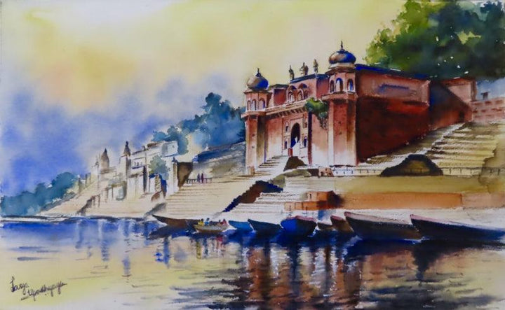 Hues Of Varanasi 2 Painting by Lasya Upadhyaya | ArtZolo.com