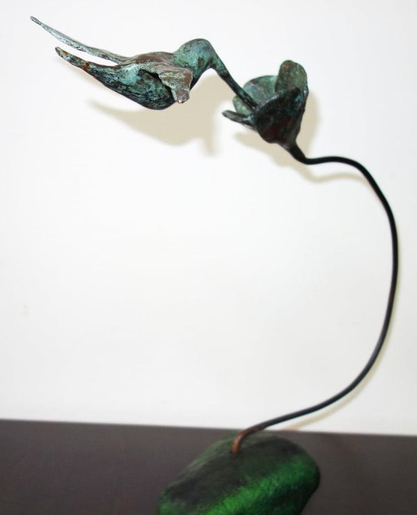 Humming Bird Sculpture by Usha Ramachandran | ArtZolo.com
