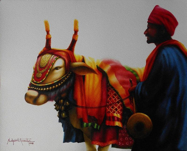 Hydrabad Festivle 1 Size 18X 23 Wa Painting by Sudipta Karmakar | ArtZolo.com