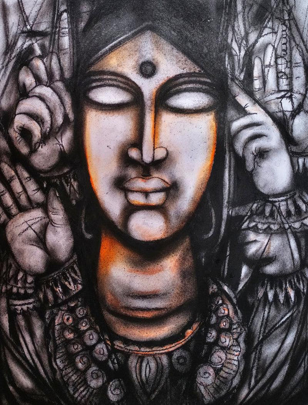 Image Of Power Drawing by N P Pandey | ArtZolo.com