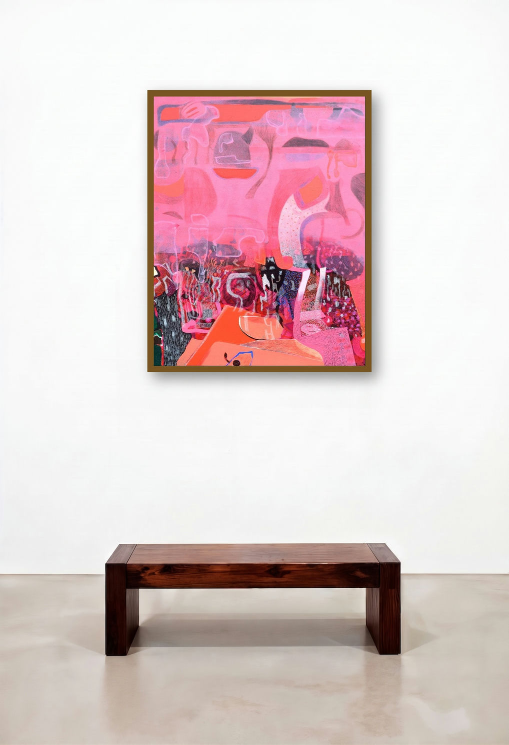 In Love (Playful Composition in Pink)