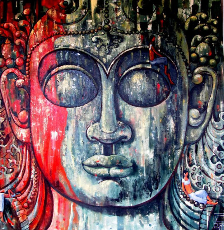 In The Shelter Of Faith Ii Painting by Suruchi Jamkar | ArtZolo.com