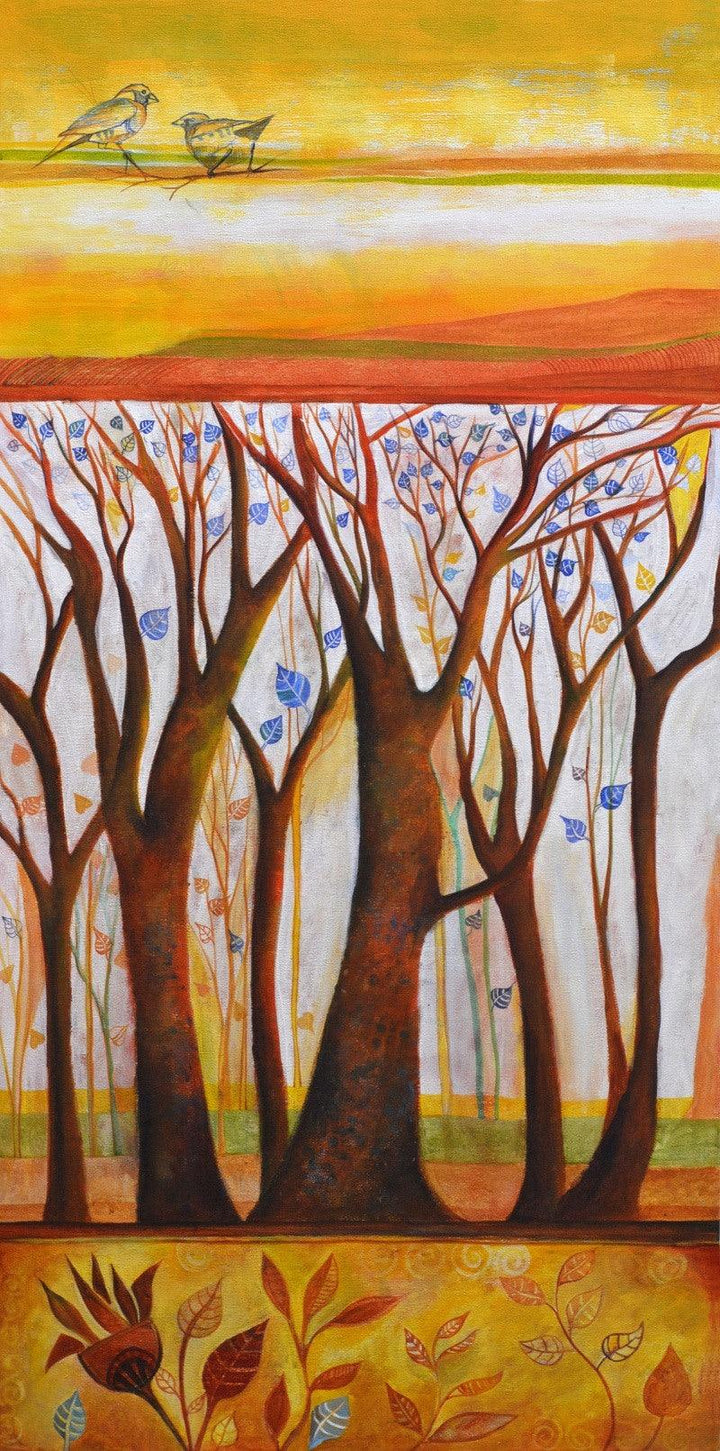 In The Woods Painting by Shilpa Pachpor | ArtZolo.com