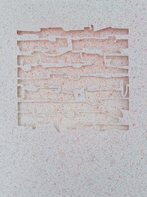 Inception (Unveiled Layers) by Unnati Shukla, Original Watercolor Abstract Painting on Paper, X-Small Vertical Wall Art