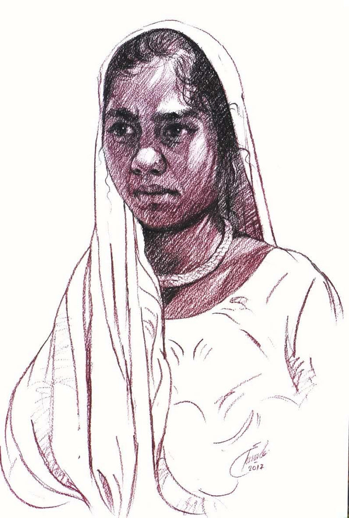 Incredible Tribal Beauty 17 Drawing by Sunil Paraji Tambe | ArtZolo.com