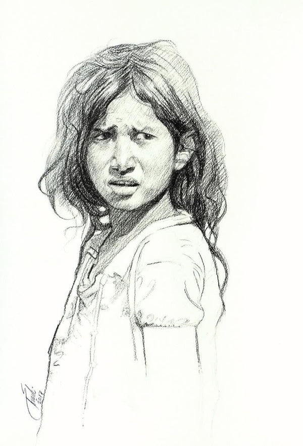 Incredible Tribal Beauty 19 Drawing by Sunil Paraji Tambe | ArtZolo.com
