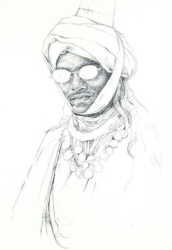 Incredible Tribal Beauty 21 Drawing by Sunil Paraji Tambe | ArtZolo.com