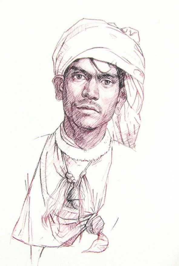 Incredible Tribal Beauty 28 Drawing by Sunil Paraji Tambe | ArtZolo.com