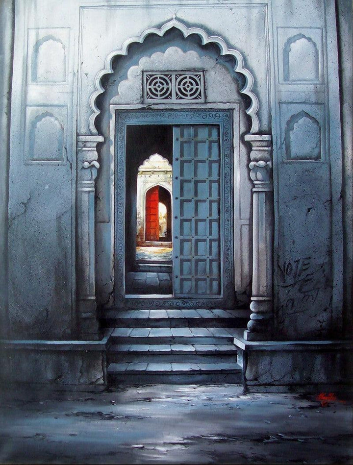 Indian Door Painting by Ram Onkar | ArtZolo.com