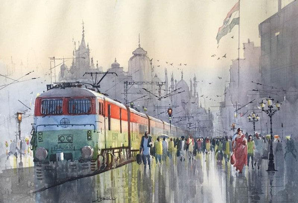 Indian Express Painting by Bijay Biswaal | ArtZolo.com