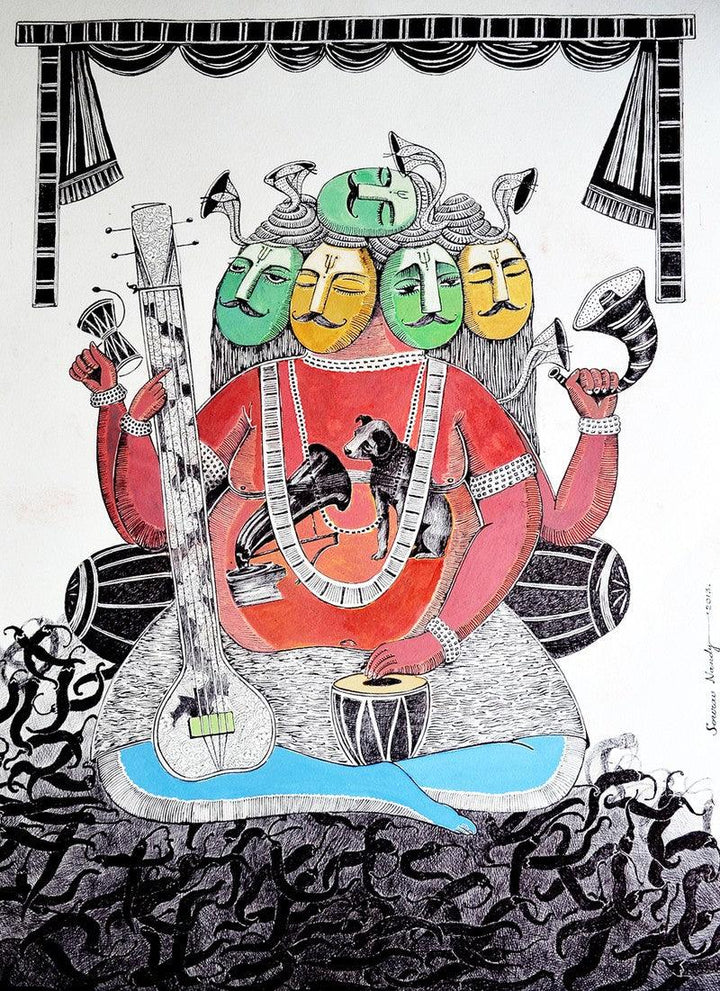 Indian Idol Drawing by Sourav Nandy | ArtZolo.com
