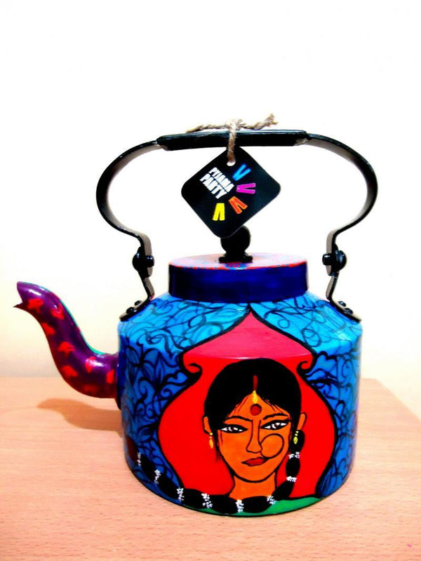 Indian Lady Tea Kettle Handicraft by Rithika Kumar | ArtZolo.com
