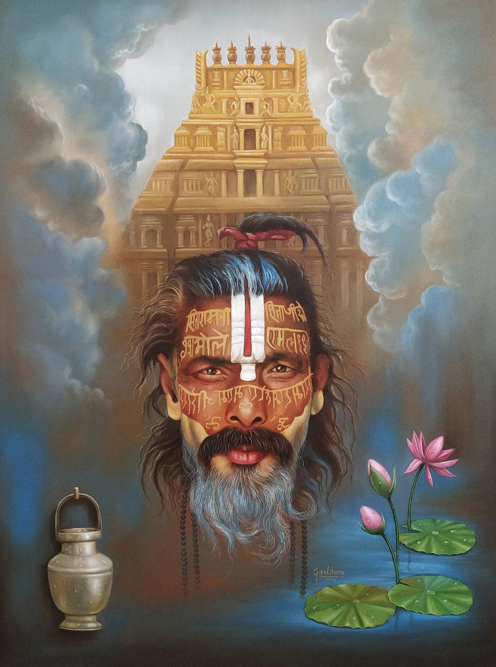 Indian Sadhu 2 Painting by Gopal Sharma | ArtZolo.com