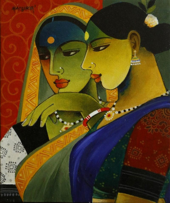 Indian Woman 4 Painting by Agacharya A | ArtZolo.com