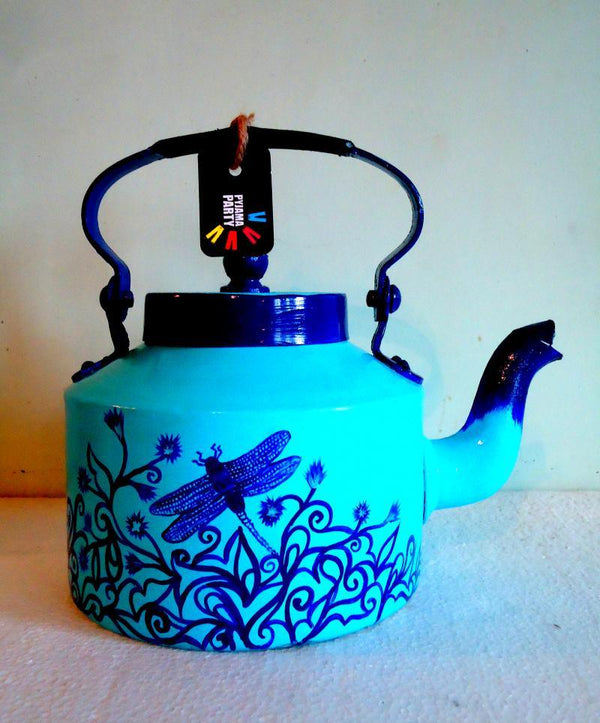 Indigo Tea Kettle Handicraft by Rithika Kumar | ArtZolo.com