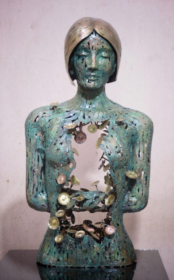 Inner Beauty Sculpture by Dinesh Singh | ArtZolo.com