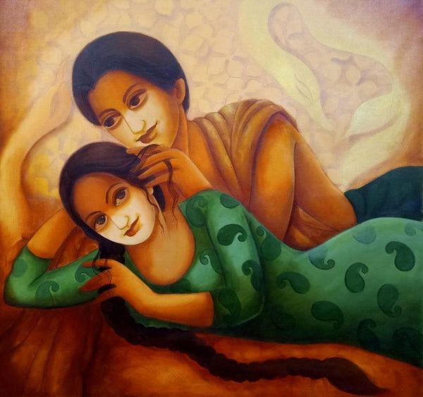 Intimate Love 2 Painting by Monalisa Sarkar | ArtZolo.com