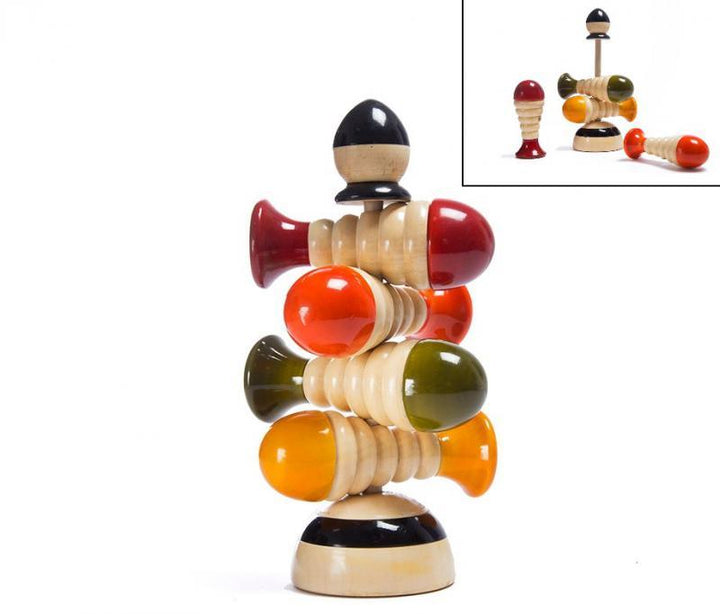 Jimmy Stacking Wooden Toy Handicraft by Oodees Toys | ArtZolo.com