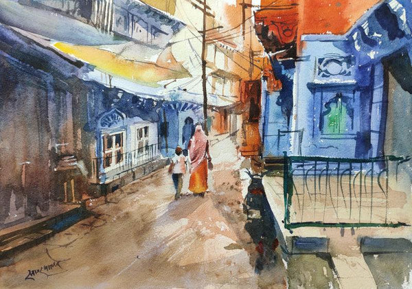 Jodhpur Lane Painting by Sagar Palwe | ArtZolo.com