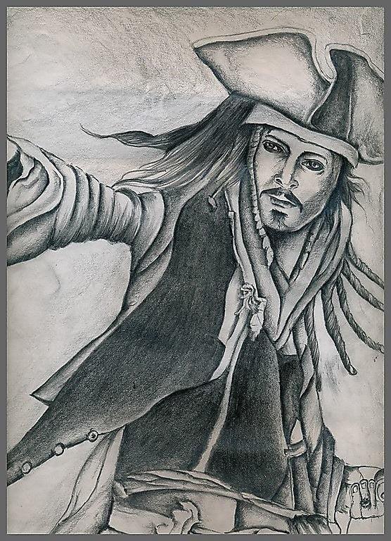 Johnny Depp Drawing by Soumen Roy | ArtZolo.com