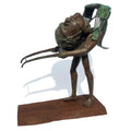 Figurative sculpture titled 'Journey 5', 25x22x9 inches, by artist Rakesh Sadhak on Metal, Wood