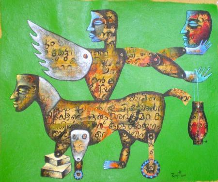 Journey Painting by Ranjith Raghupathy | ArtZolo.com