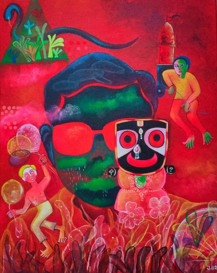 Journey Of Devotion Painting by Joydeep Bhattachrjee | ArtZolo.com