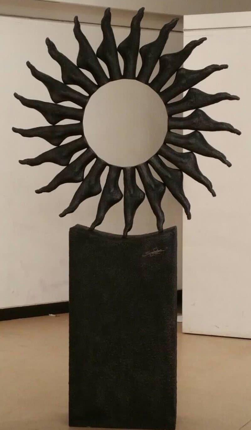 Figurative sculpture titled 'Journey Of Life', 72x36x12 inches, by artist Sagar Rampure on Fiberglass