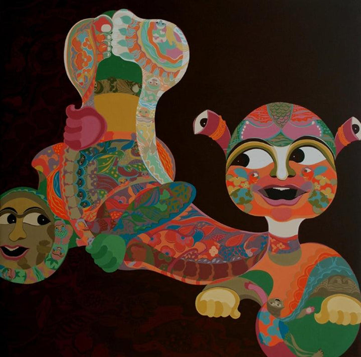 Journey Of Umbilicalism Painting by Tanushree Chakraborty | ArtZolo.com