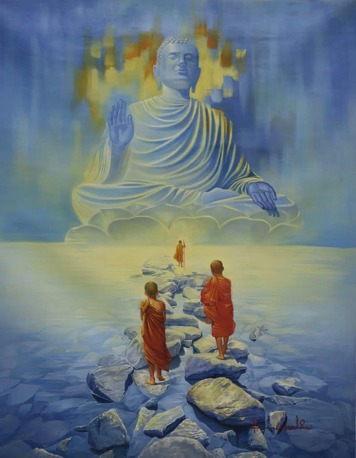 Journey To My Lord Painting by Kamal Rao | ArtZolo.com