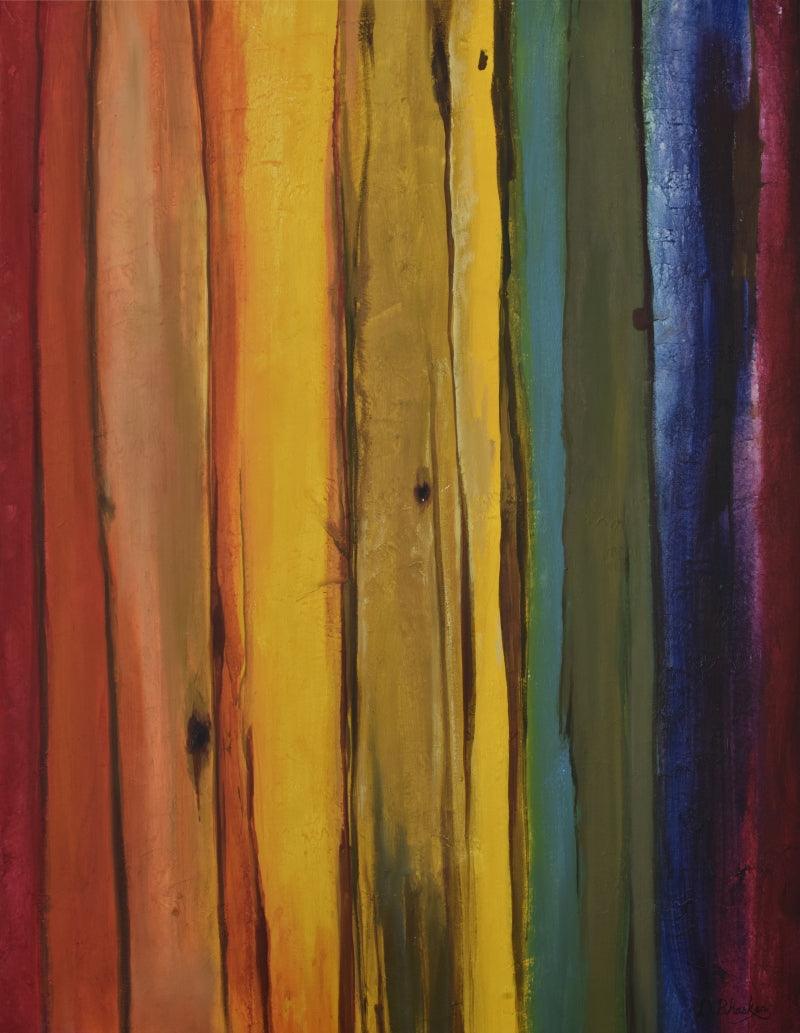 Abstract mixed media painting titled 'Joy', 48x36 inches, by artist Durshit Bhaskar on Canvas