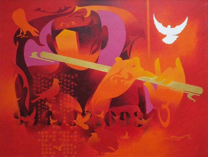 Joy Of Music 14 Painting by Ranjit Singh | ArtZolo.com