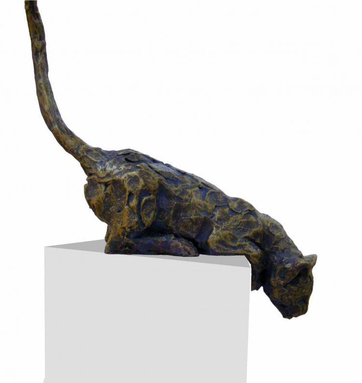 Jumping Cat Sculpture by Vnayak Rampure | ArtZolo.com
