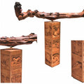 Figurative sculpture titled 'Jungle 1', 50x56x10 inches, by artist Nirmal Mallick on Wood