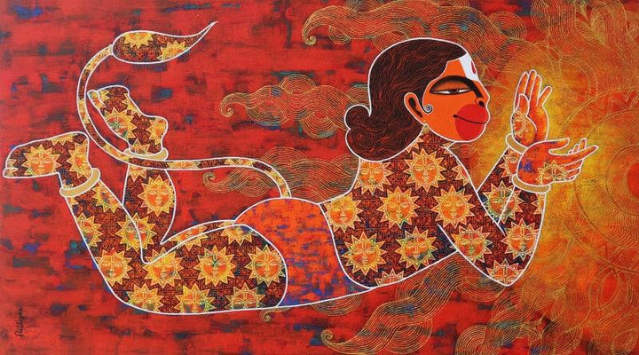 Kabalikruta Swallower Of The Sun Painting by Pratiksha Bothe | ArtZolo.com