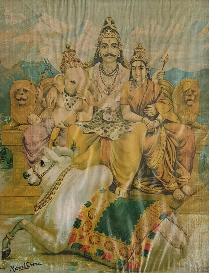 Kailash Shankara 2 Painting by Raja Ravi Varma | ArtZolo.com