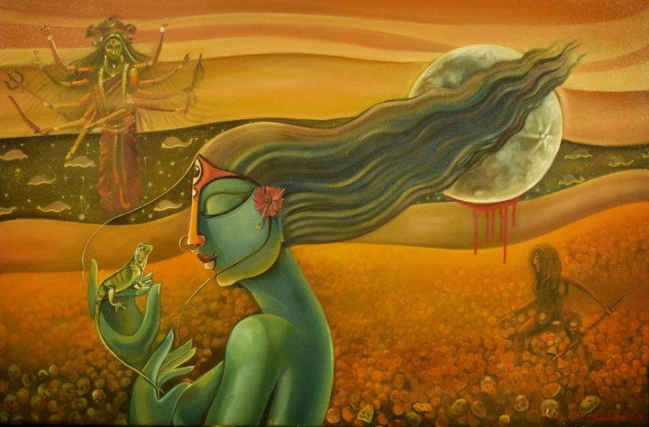 Kali Painting by Sumon Naskar | ArtZolo.com