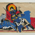 Religious serigraphs painting titled 'Kali', 21x30 inches, by artist M. F. Husain on Paper