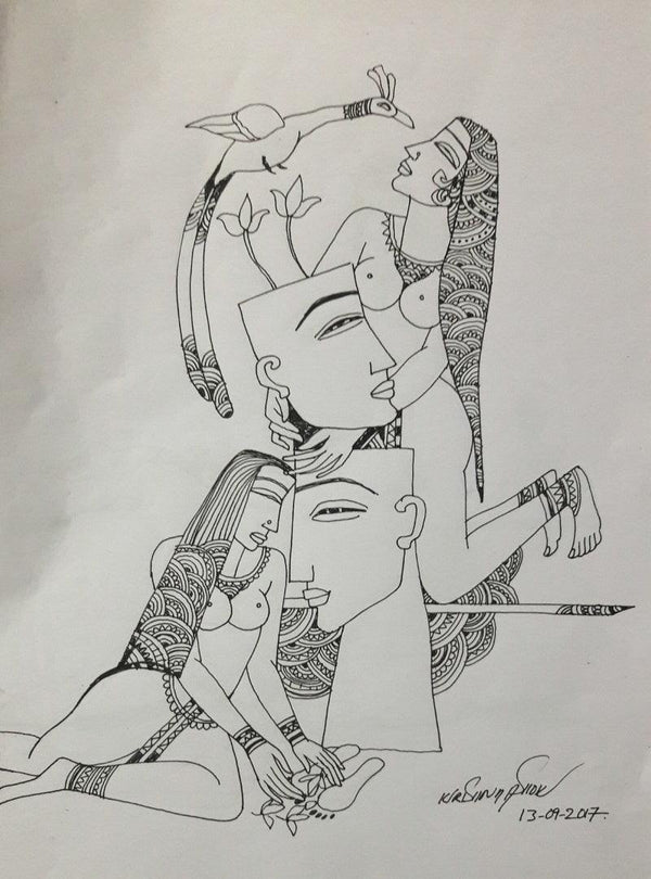 Kamasutra 4 Drawing by Krishna Ashok | ArtZolo.com