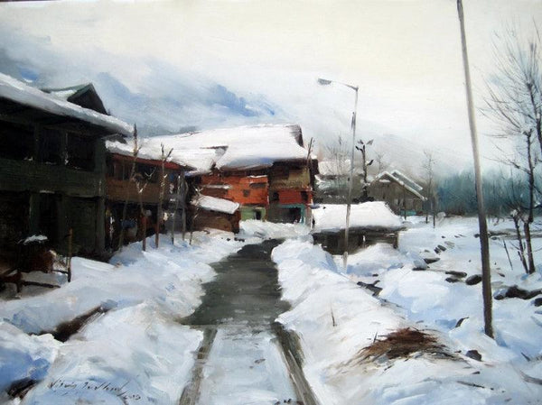 Kashmir 4 Painting by Vijay Jadhav | ArtZolo.com