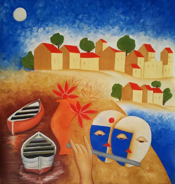 Kasti Painting by Chetan Katigar | ArtZolo.com
