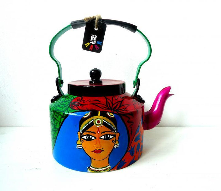 Kathakali Tea Kettle Handicraft by Rithika Kumar | ArtZolo.com