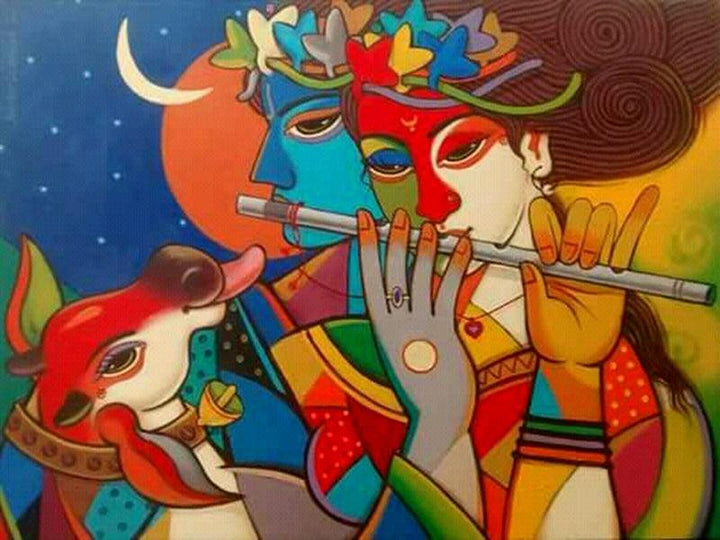 King And Queen 13 Painting by Avinash Deshmukh | ArtZolo.com