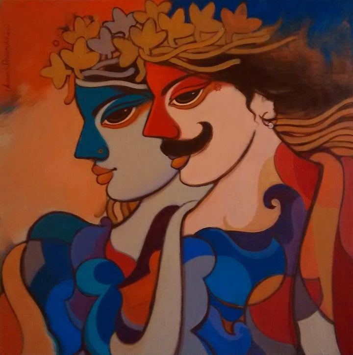 King And Queen 9 Painting by Avinash Deshmukh | ArtZolo.com
