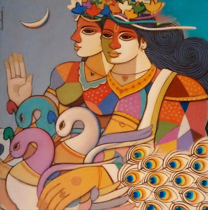 King Queen 5 Painting by Avinash Deshmukh | ArtZolo.com
