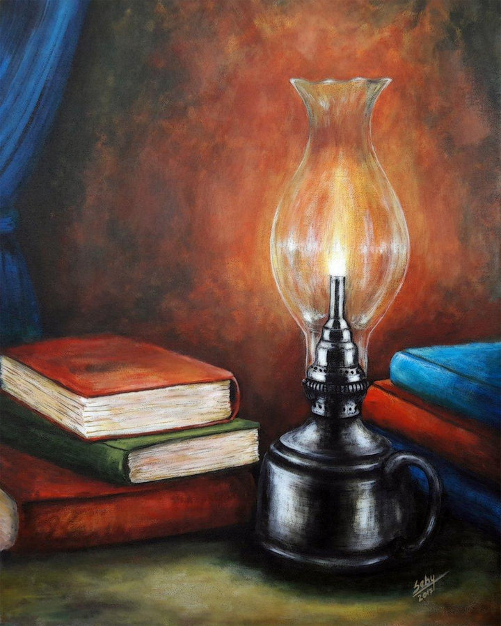 Knowledge Painting by Seby Augustine | ArtZolo.com